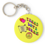 Peace Love Torah Keychain