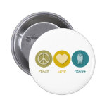 Peace Love Trains Pins