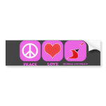 Peace Love Trinidad And Tobago bumper stickers