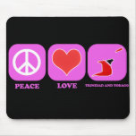 Peace Love Trinidad And Tobago mousepads
