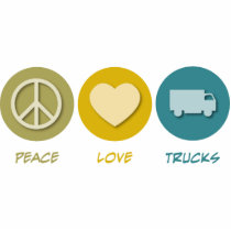 Peace Love Trucks Photo Cutout