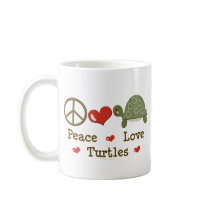 Peace Love Turtles Mug
