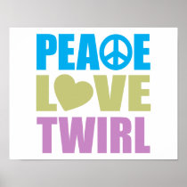 Peace Love Twirl Print