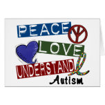 PEACE LOVE UNDERSTAND AUTISM