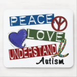 PEACE LOVE UNDERSTAND AUTISM