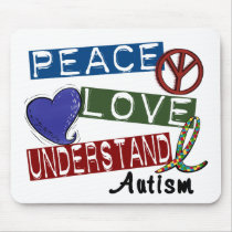 PEACE LOVE UNDERSTAND AUTISM