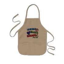 PEACE LOVE UNDERSTAND Autism T-Shirts Apron