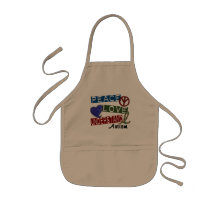 PEACE LOVE UNDERSTAND Autism T-Shirts Aprons