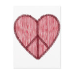 Peace, Love, Valentines postcards
