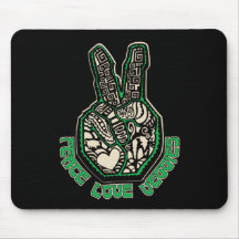 Peace Love Veggies Mousepad