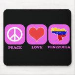 Peace Love Venezuela Mousepads