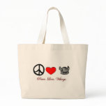 peace love vikings bags