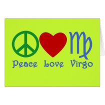 Peace Love Virgo Gifts and Products Cards