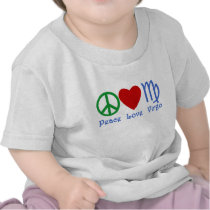 Peace Love Virgo Gifts and Products Tee Shirt