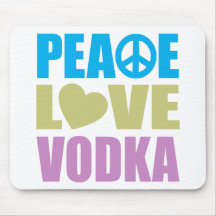 Peace Love Vodka Mousemats