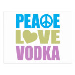 Peace Love Vodka Postcards
