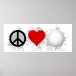 Peace Love Volleyball  Emblem 1