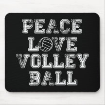 Peace, Love, Volleyball Mousepad
