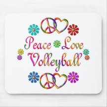 PEACE LOVE VOLLEYBALL MOUSEPADS