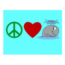 Peace Love Whales T shirts, Travel Mugs, Gifts Postcards