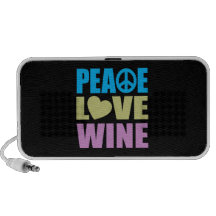 Peace Love Wine Mini Speakers