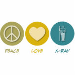 Peace Love X-Ray photo sculptures