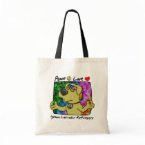 Peace Love Yellow Lab Bag
