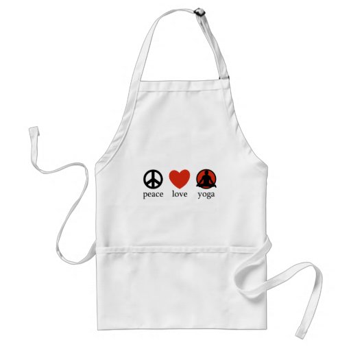 Peace Love Yoga Gift Apron