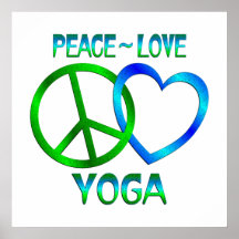Peace Love YOGA Print