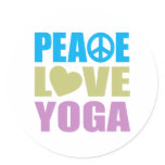 Peace Love Yoga stickers