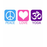 PEACE LOVE YOGA - t-shirt