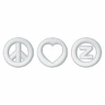 Peace Love Zazzle embroidered shirts