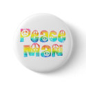 Peace Man Button