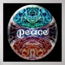 Peace Meditation Graphic Poster