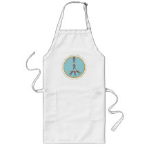 Peace Monkeys Long Apron