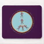 Peace Monkeys Mouse Pad