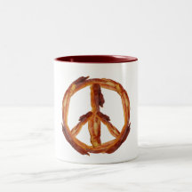 Peace Of Bacon Coffee Mugs