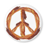 Peace Of Bacon Fridge Magnet