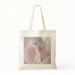 Peace On Angelic Wings Pink Ribbon Tote Bag