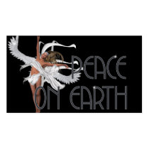 Peace on Earth Angel 1 - Fantasy Gift Tags Business Card Templates