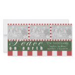 Peace on Earth Christmas Family Photo photo cards