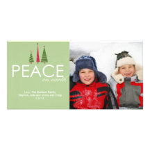 Peace on Earth Christmas Photo Card