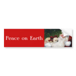 Peace on Earth Dog Art Chihuahua Bumper Sticker bumper stickers