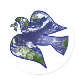 Peace on Earth Dove stickers