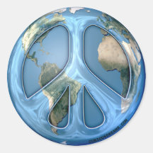 Peace on Earth Drk Sticker