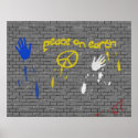 Peace on Earth Graffiti Poster posters