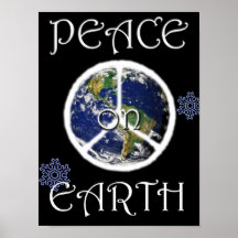Peace On Earth Peace Sign Posters