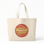 Peace on Earth Red Gold Elegant bags