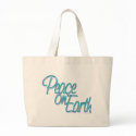 Peace On Earth Script bags