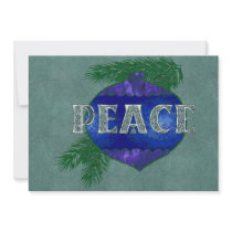 Peace Ornament Personalized Invite
